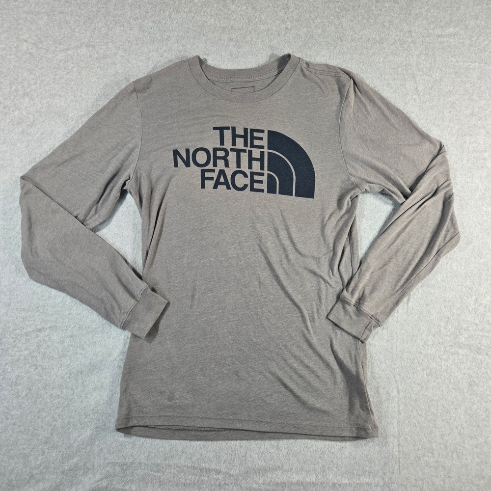 The North Face Mens Long Sleeve Graphic T-Shirt Gray ML054 Small